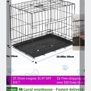 Black Dog Travel Crate